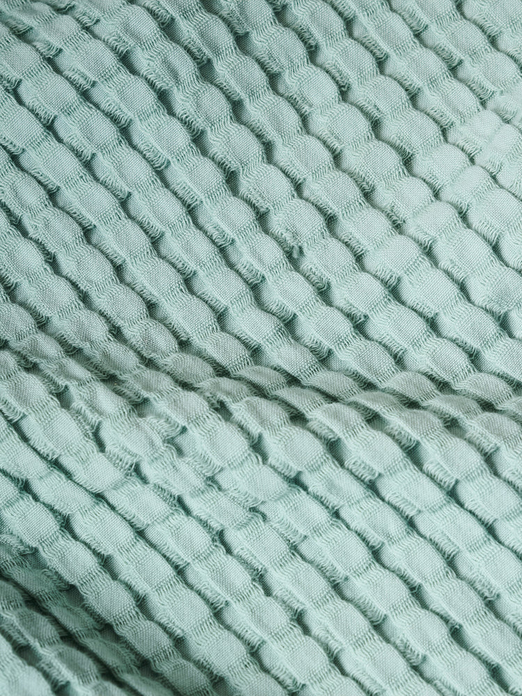 Chalk | Cotton | Waffle | Bath Towel | Stone Blue