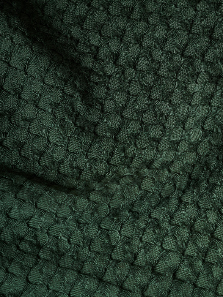 Honeycomb | Cotton Bamboo | Waffle | XL Bath Towel | Verde