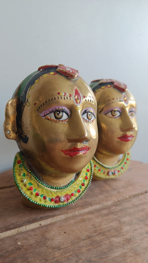Pair of Vintage Gauri Heads