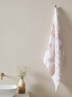 Vine Bloom | Cotton Gauze | Bath Towel | Clay