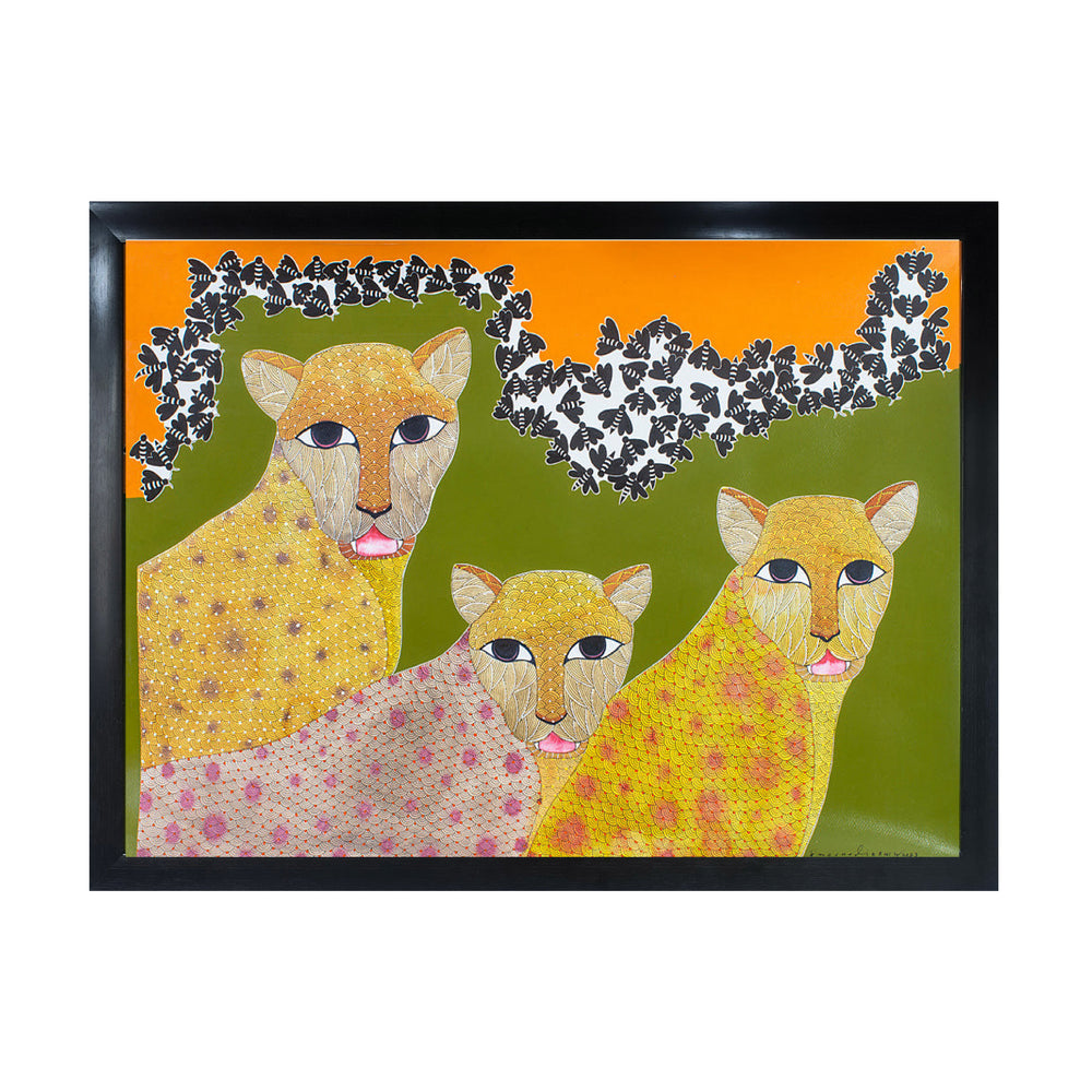 Three Tigers (Framed)