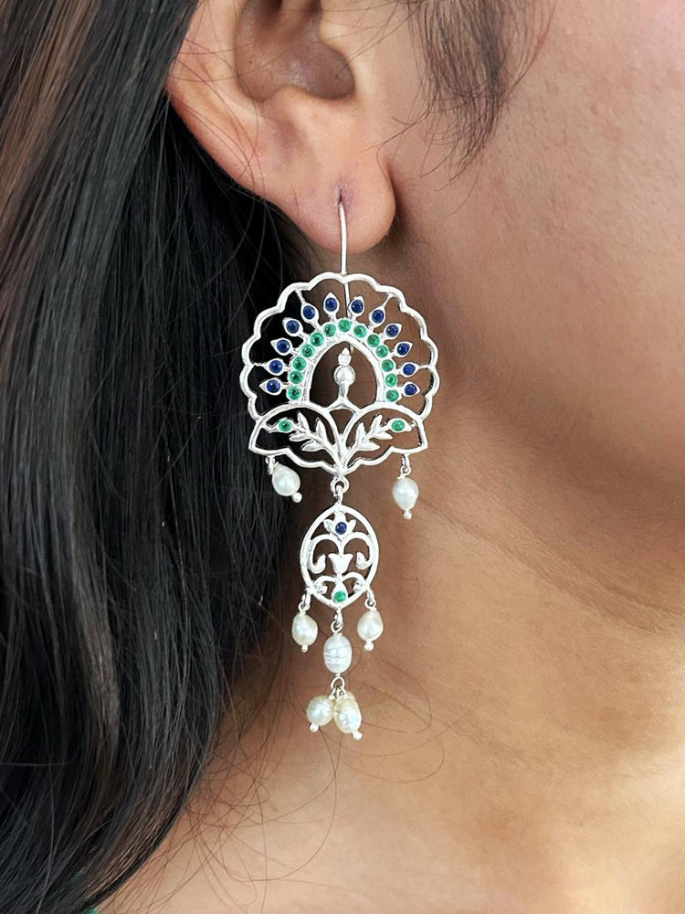 BEGAM BAHAR EARRINGS SILVER