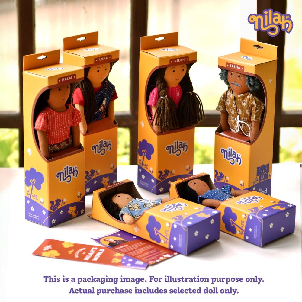 Single Doll - Nilah's Tatha in Multi-colour Shirt, Warm, Cotton Fabric Toy