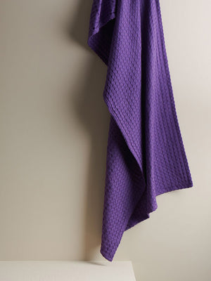 Pixel | Cotton | Waffle | Bath Towel | Wild Orchid
