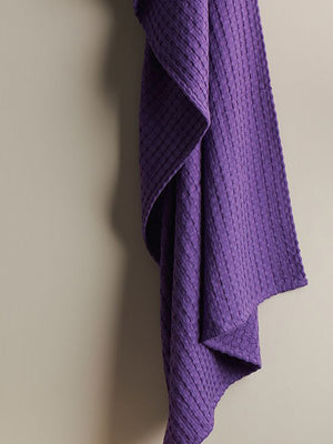 Pixel | Cotton | Waffle | Bath Towel | Wild Orchid