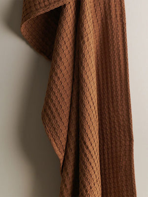 Beehive | Cotton Bamboo | Waffle | XL Bath Towel | Burlap
