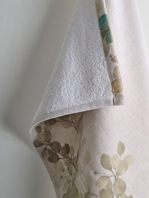 Autumn Print | Cotton Bamboo | Hammam Terry | Bath Towel