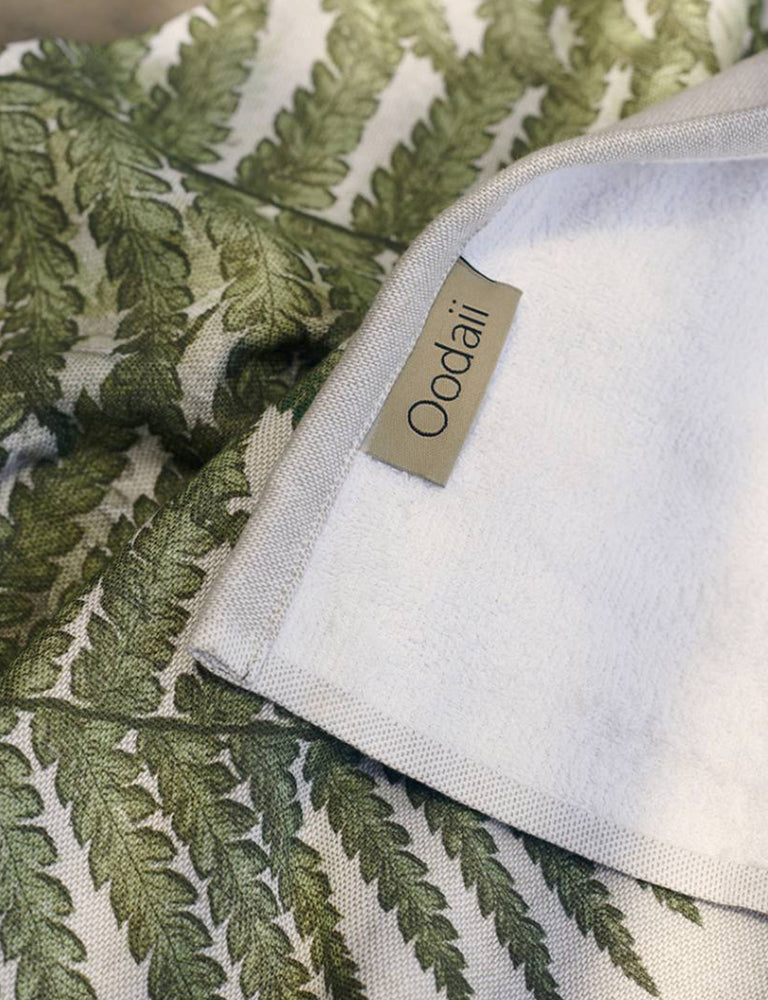 Fern Print |Cotton Bamboo | Hammam Terry | Bath Towel