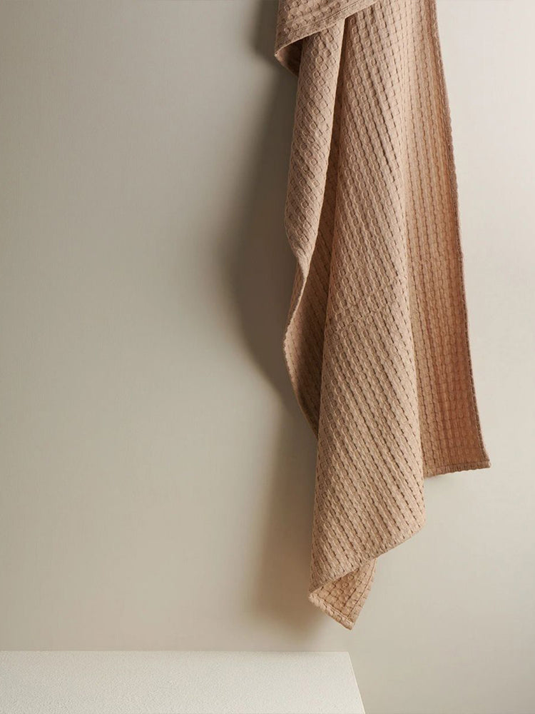 Pebble | Cotton | Waffle | XL Bath Towel | Sand