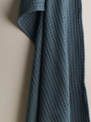 Beehive | Cotton Bamboo | Waffle | XL Bath Towel | Storm