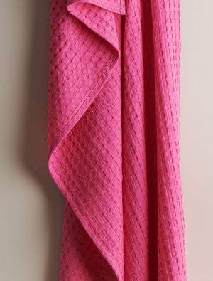 Pixel | Cotton | Waffle | Bath Towel | Rose