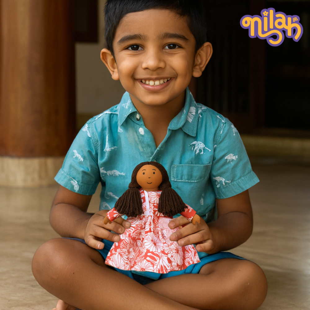 Single Doll - Nilah Dress Jacket - Box , Warm, Cotton Fabric Toy