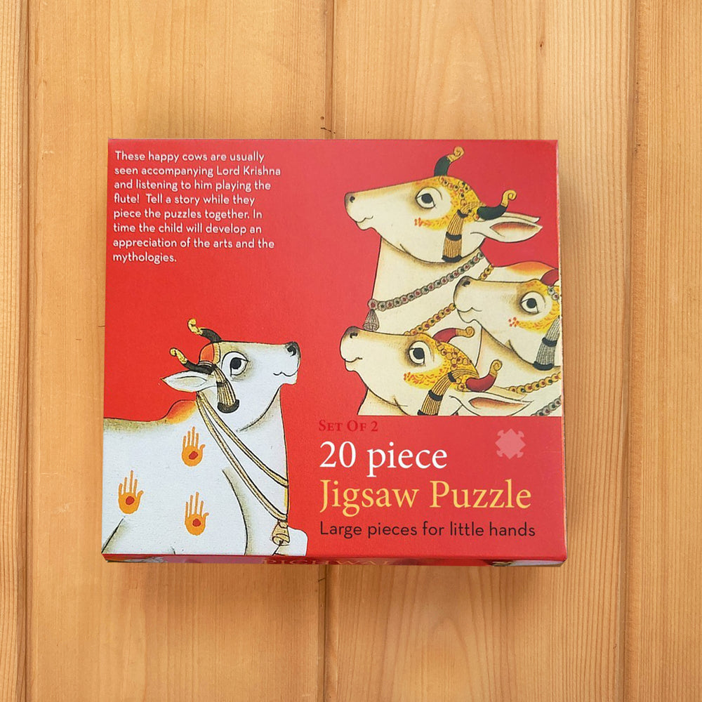 Jigsaw Puzzle 20 Pieces  - Pichwai Cows