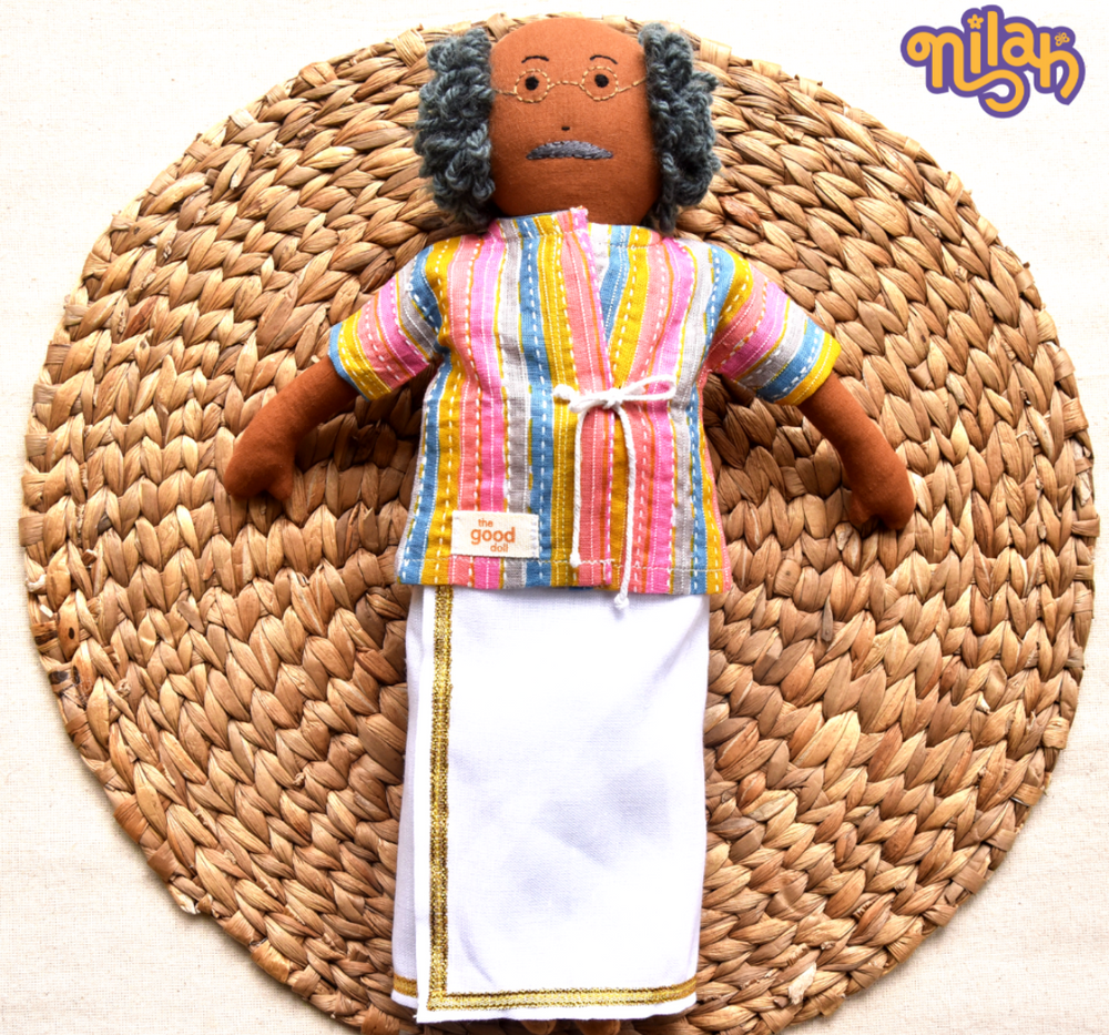 Single Doll - Nilah's Tatha in Multi-colour Shirt, Warm, Cotton Fabric Toy