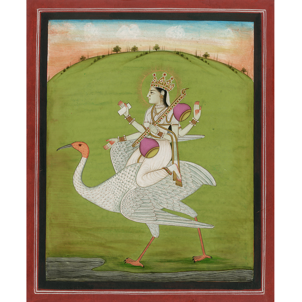 Saraswati (Miniatures)- Framed