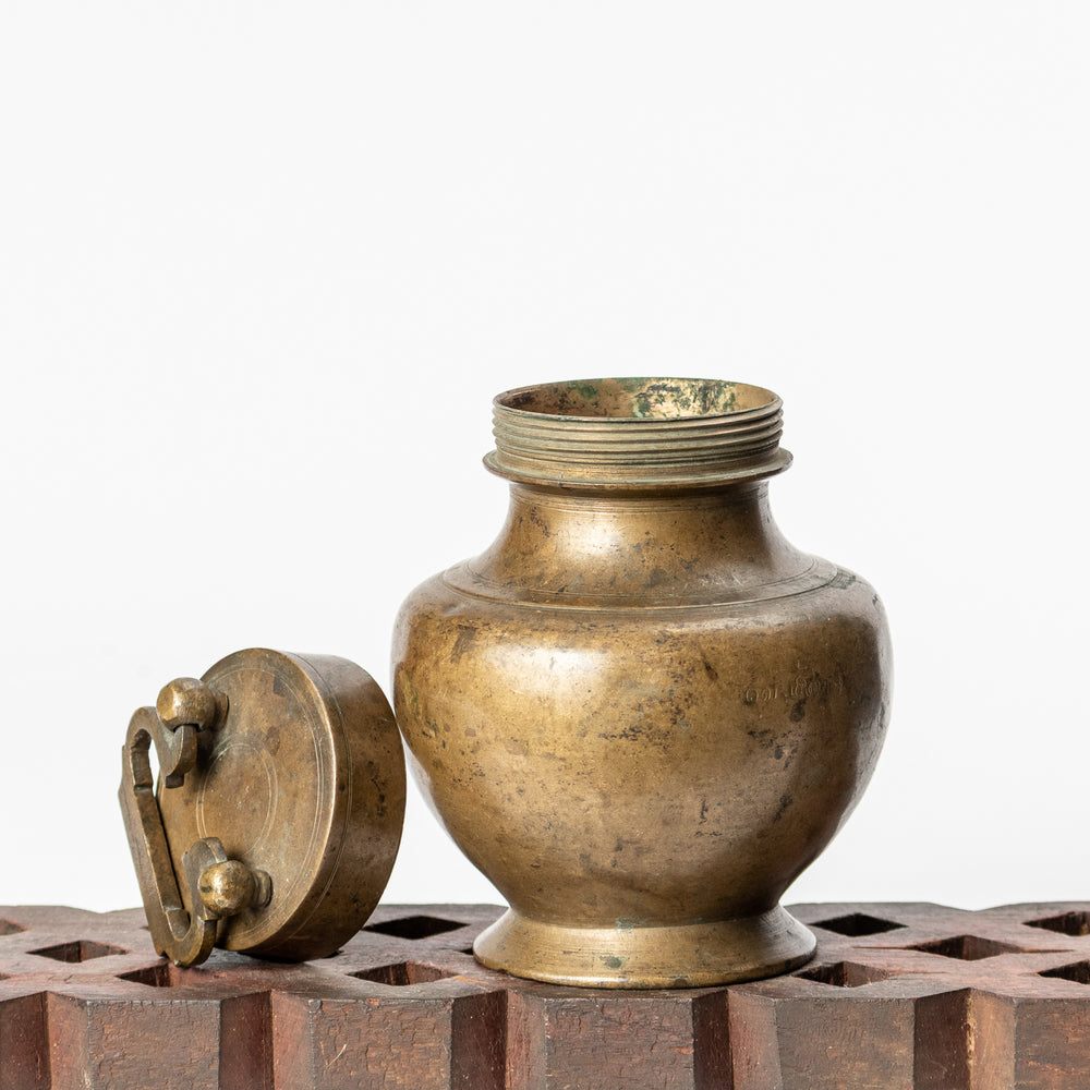 Vintage Bronze Kooja Pot