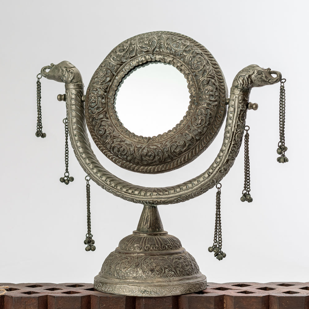 Vintage Circular Dressing Mirror