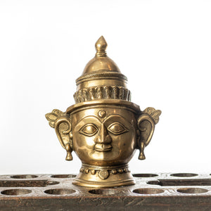 
                
                    Load image into Gallery viewer, Handcrafted Brass Gauri Mask
                
            