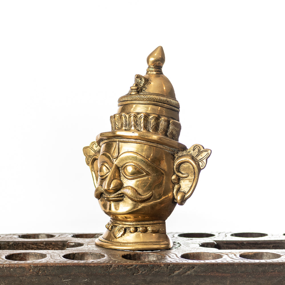 Handcrafted Brass Shiva Mask