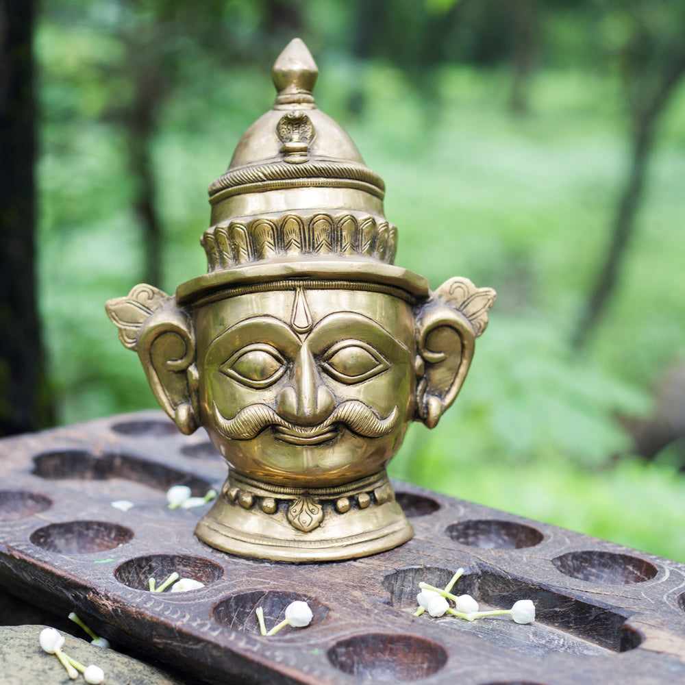 Handcrafted Brass Shiva Mask