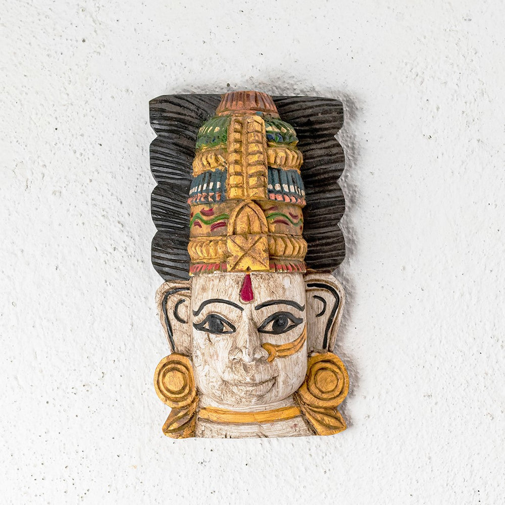 Handcrafted Wooden Lakshmi/Parvati Mask