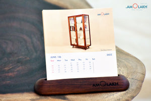 Rose Wood Calender Stand
