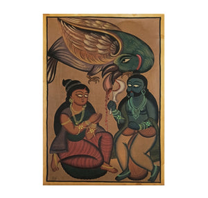 KALIGHAT : RAVAN STRIKES OFF JATAYU'S TONGUE