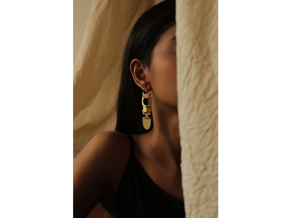 Stagbeetle Dualmetal Earrings