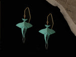 Lunamothdangler Teal Earrings