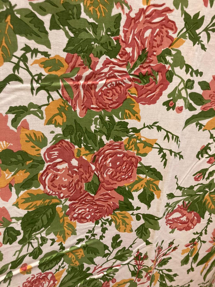 
                
                    Load image into Gallery viewer, Windsor - Rose, Deep Peach, Mustard and Green on Kora
                
            