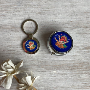 Gift Pack – Pill Box And Key Ring - Ganesh