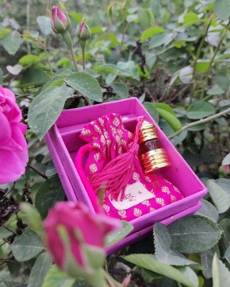 Motiya (Jasmine) and Gulabi (Kannauj Rose) - Set of 2 Fragrances