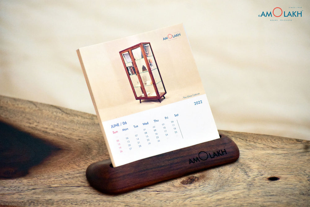 Rose Wood Calender Stand