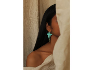 Lunamoth Teal Earrings