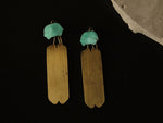 Oversizedbeetle Teal Earrings