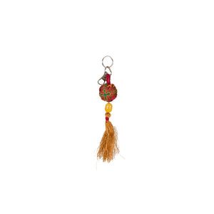 
                
                    Load image into Gallery viewer, Single Tassel Yellow Key Chain
                
            