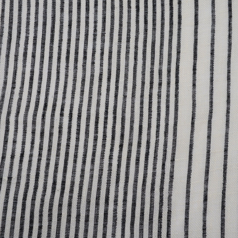 Black Pin Stripe Linen