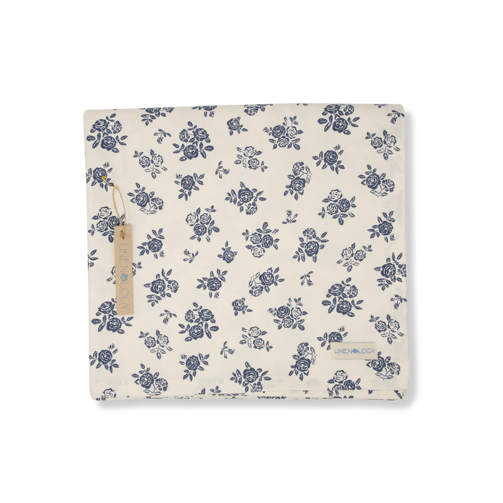 Acrylic Coated Table Cloth - English Rose - Cream