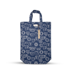 Shopping Bag - Cup & Saucer - Navy