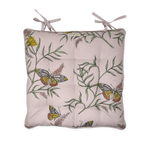 Chair Pad with Ties - Buddleia- Orchid Hush