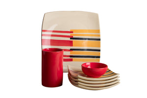 
                
                    Load image into Gallery viewer, The Ray Tapas Set - Coral &amp;amp; Yellow
                
            