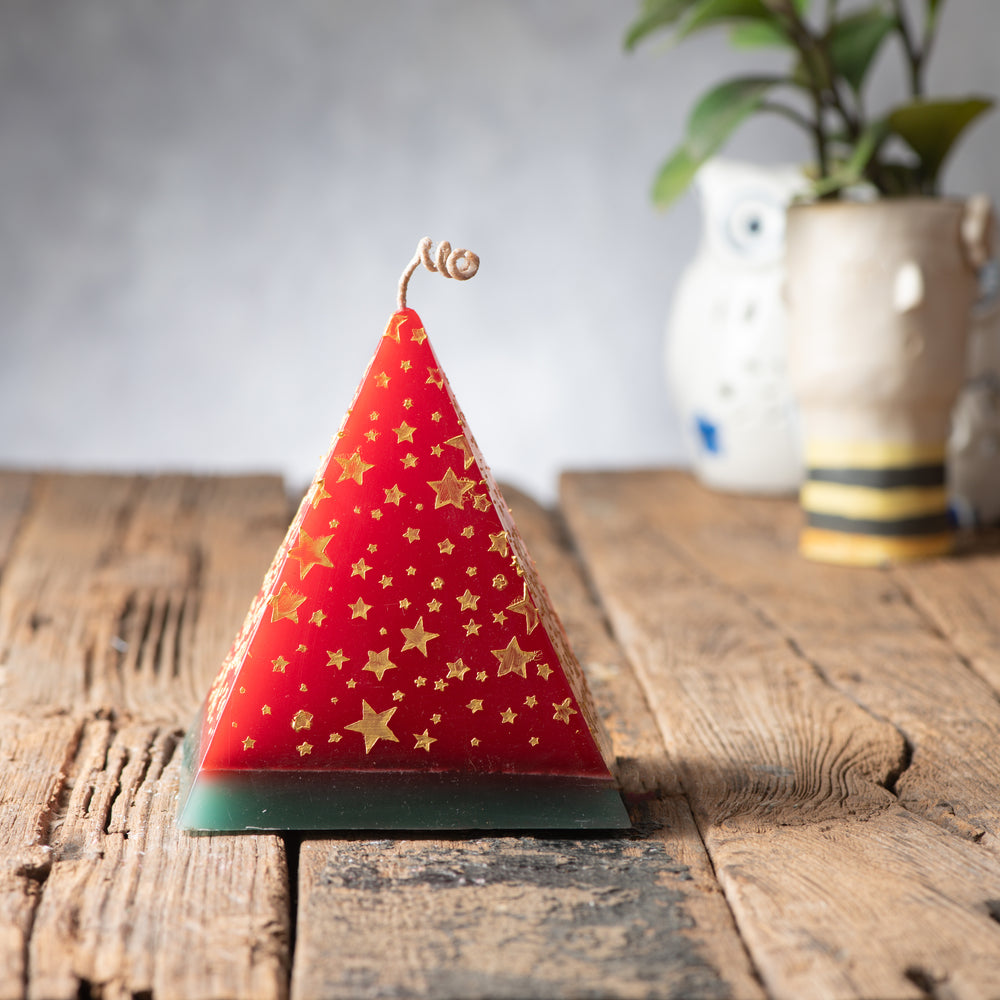 Christmas Pyramid Candle - Large