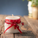 Christmas Jar-shaped Candle (White)