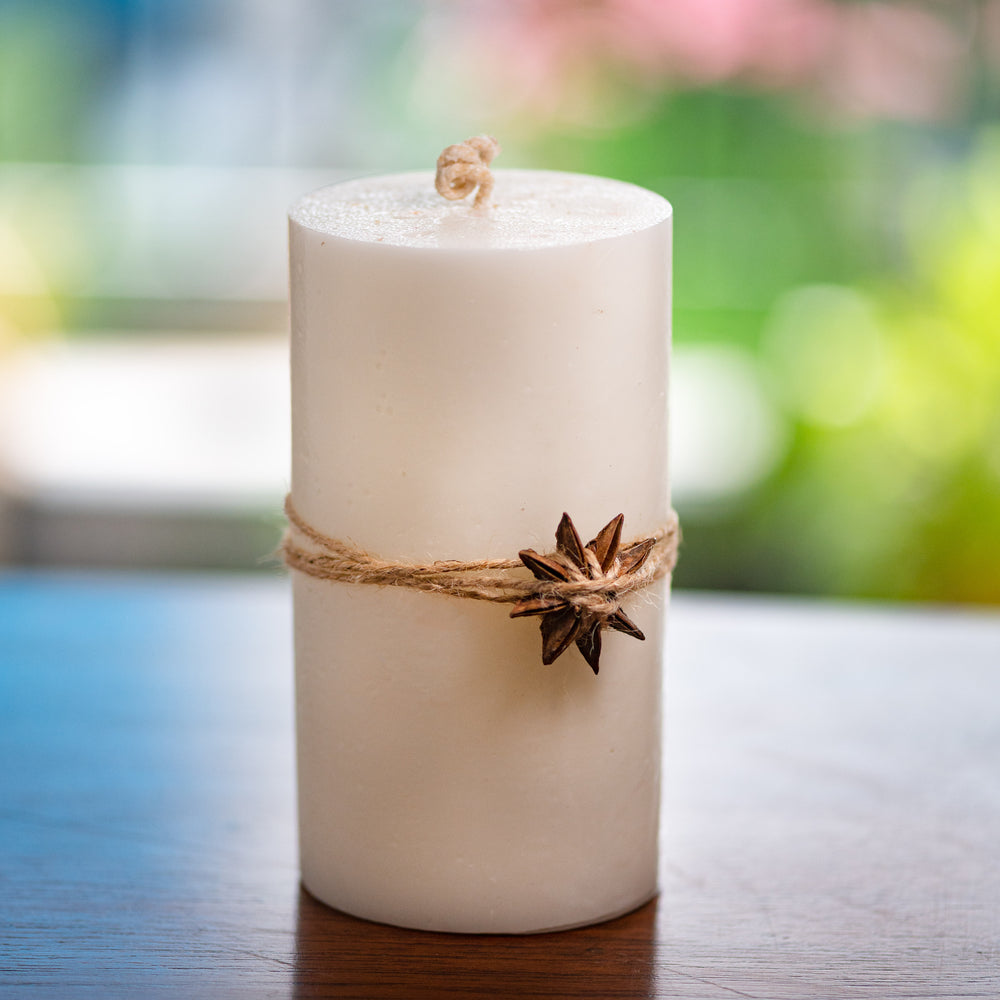 
                
                    Load image into Gallery viewer, Star Anise Pillar Candle
                
            