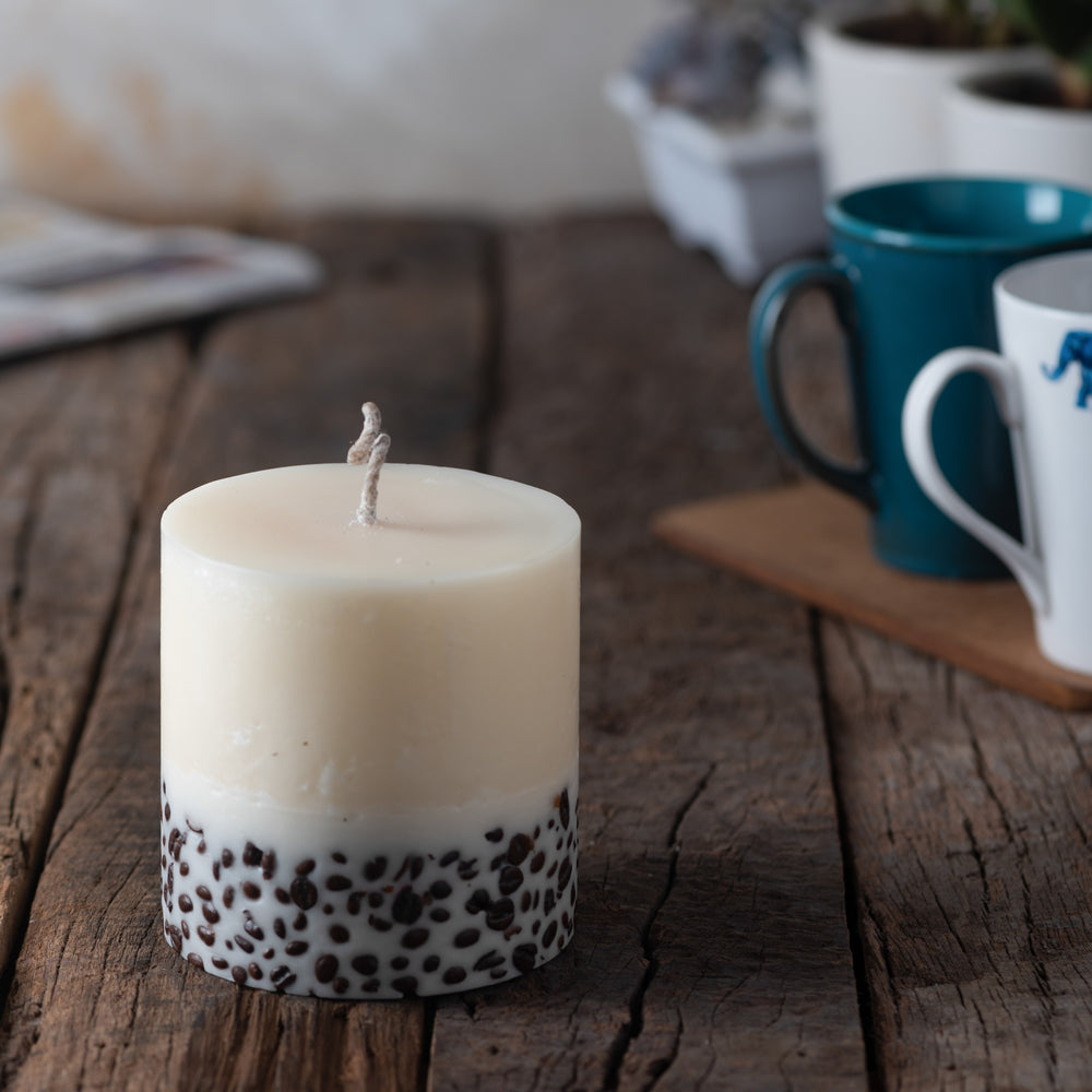Coffee Bean Candle Round