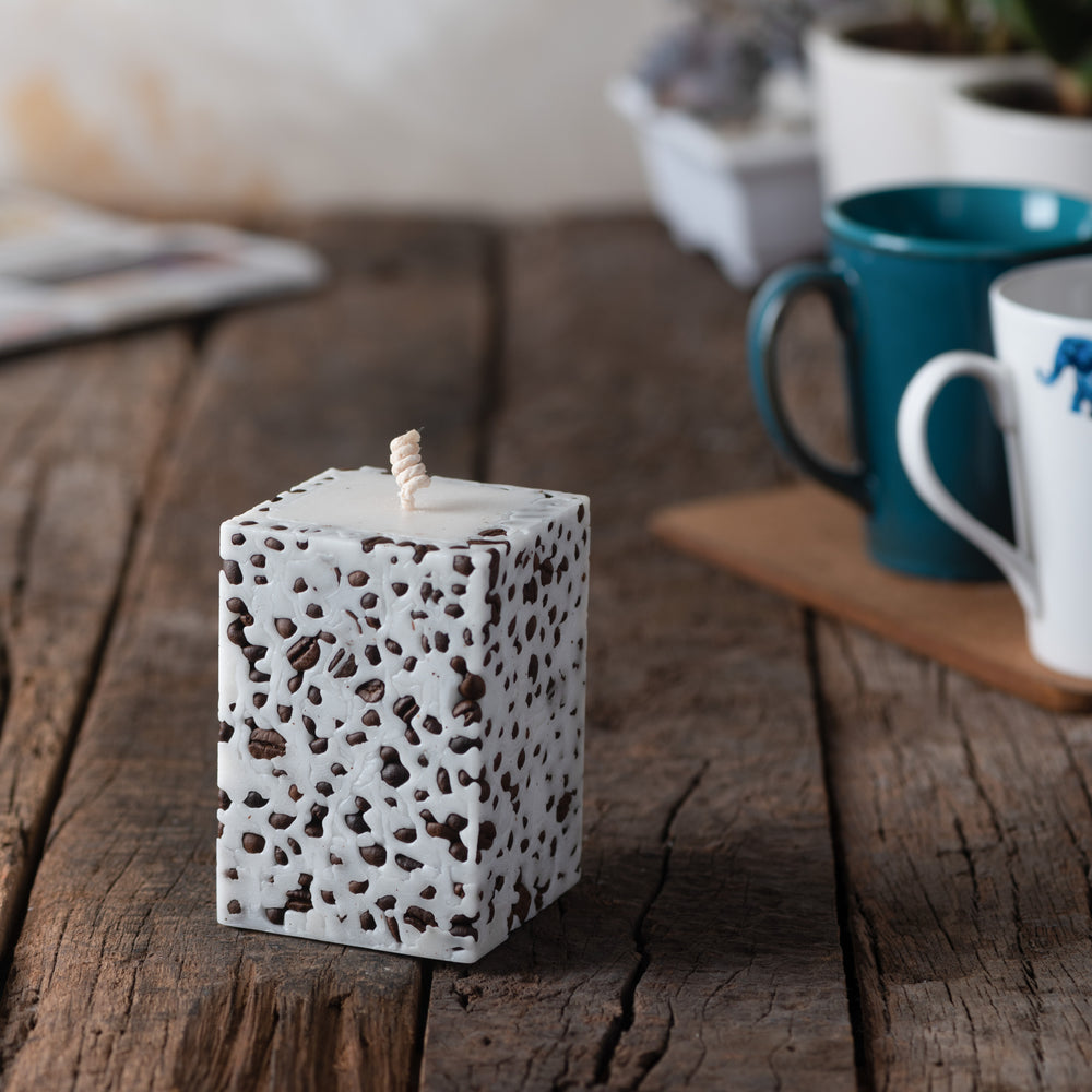 Coffee Bean Candle Square