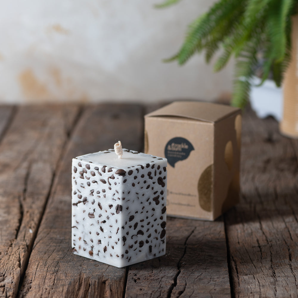 Coffee Bean Candle Square
