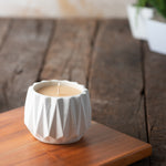 Handcrafted Concrete Candle (White)