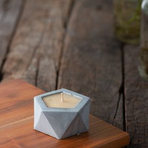 Handcrafted Concrete Candles (Set Of 2 Small)