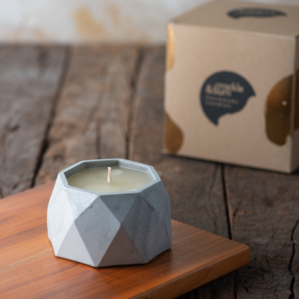 Handcrafted Concrete Candle (Large)